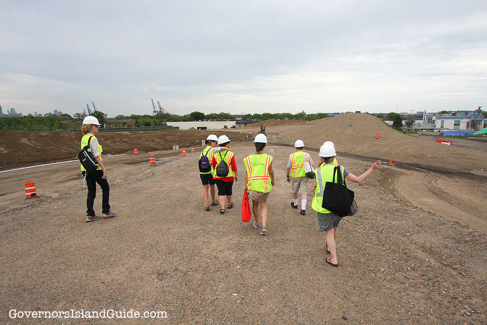 The Hills hardhat tour with the Trust For Governors Island.
